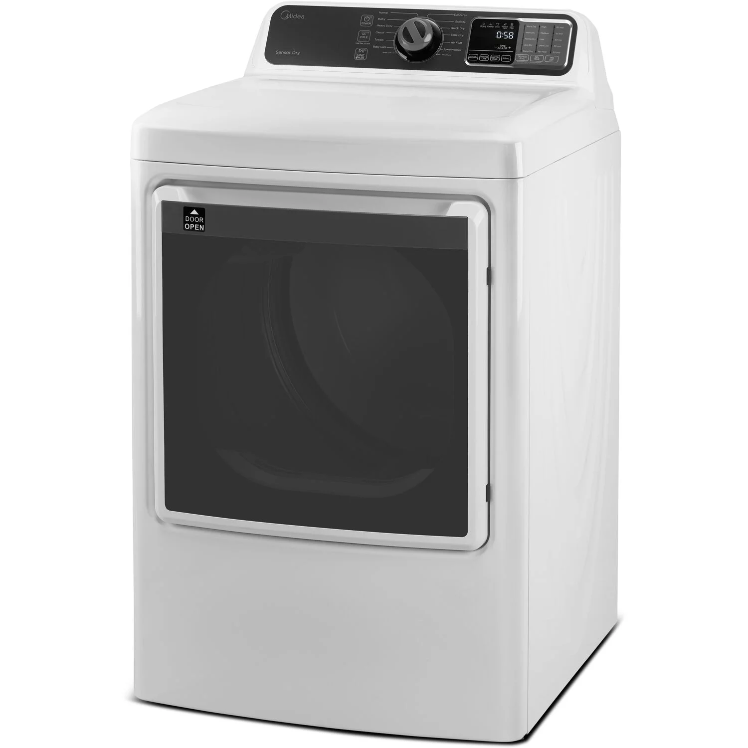 Midea 7.5-Cu. Ft. Front Load Electric Dryer, White
