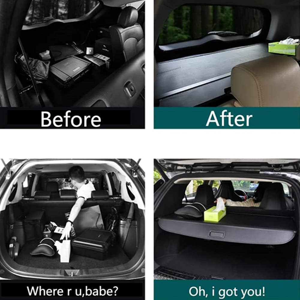 MotorFansClub Retractable SUV Cargo Shade Cover Fit For Compatible With Ford Edge 2015-2020