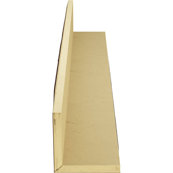 Ekena Millwork BMRS2C0100X060X120PE 10x22W x 6x22H x 10&L 2-Sided (L-beam) Rough Sawn Endurathane Faux Wood Ceiling Beam, Natura