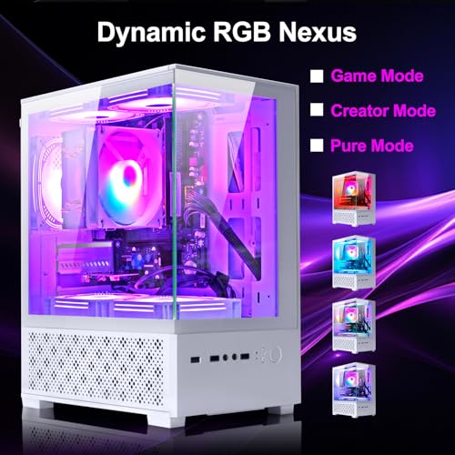 LXZ Desktop PC Computer AMD Ryzen 7-5700G 8 core 3.9GHz, 16G DDR4 RAM, 512GB NVME SSD