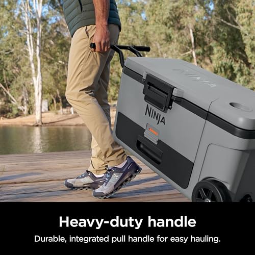 Ninja FrostVault 45qt Wheeled Cooler with Dry Zone, Integrated Fridge-Temp Dry Storage Drawer, Premium Heavy-Duty Insulated Cooler
