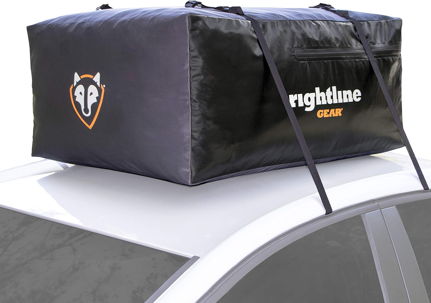 Rightline Gear Sport 3 Car Top Carrier, 18 cu ft, 100% Waterproof Zipper, Attaches With or Without Roof Rack