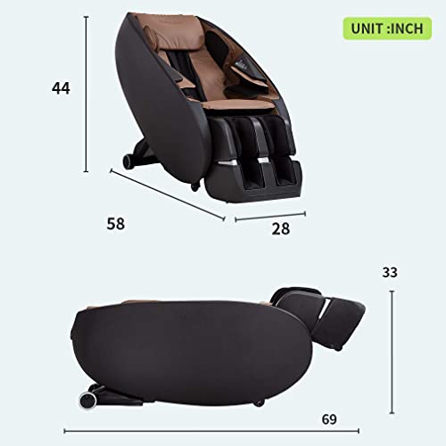 BestMassage Shiatsu Massage Chairs Full Body and Recliner Zero Gravity Massage Chair Electric with Built-in Heart Foot Roller Air Massage Easy to