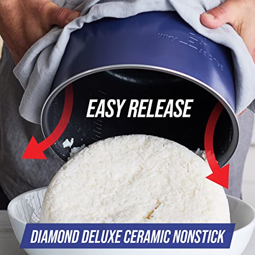 Blue Diamond Ceramic Nonstick, 16-in-1 6QT Electric Pressure Cooker, Slow Cooker, Rice Cooker, Yogurt Maker, Saute, Steamer and More, Programable