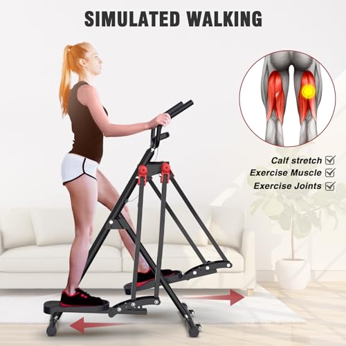 Air Walk Elliptical Glider Machine,Ellipse Home Cross-Training Arm/Leg Cardio Workout Machine for Senior & Adult