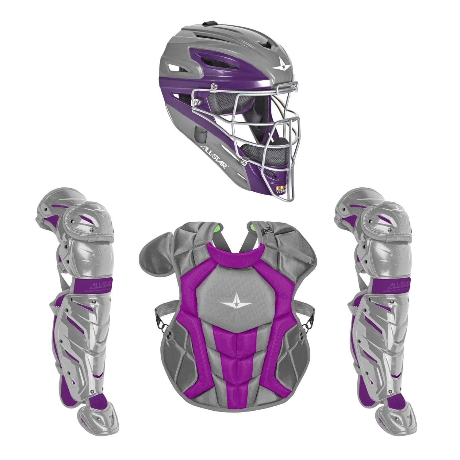 All Star Intermediate System7 Axis Elite Travel Team Catcher&s Set Navy/Blue