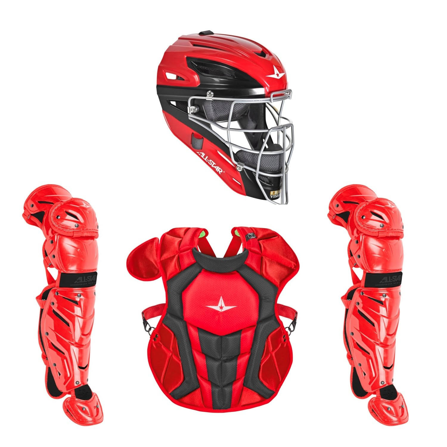 All Star Intermediate System7 Axis Elite Travel Team Catcher&s Set Navy/Blue