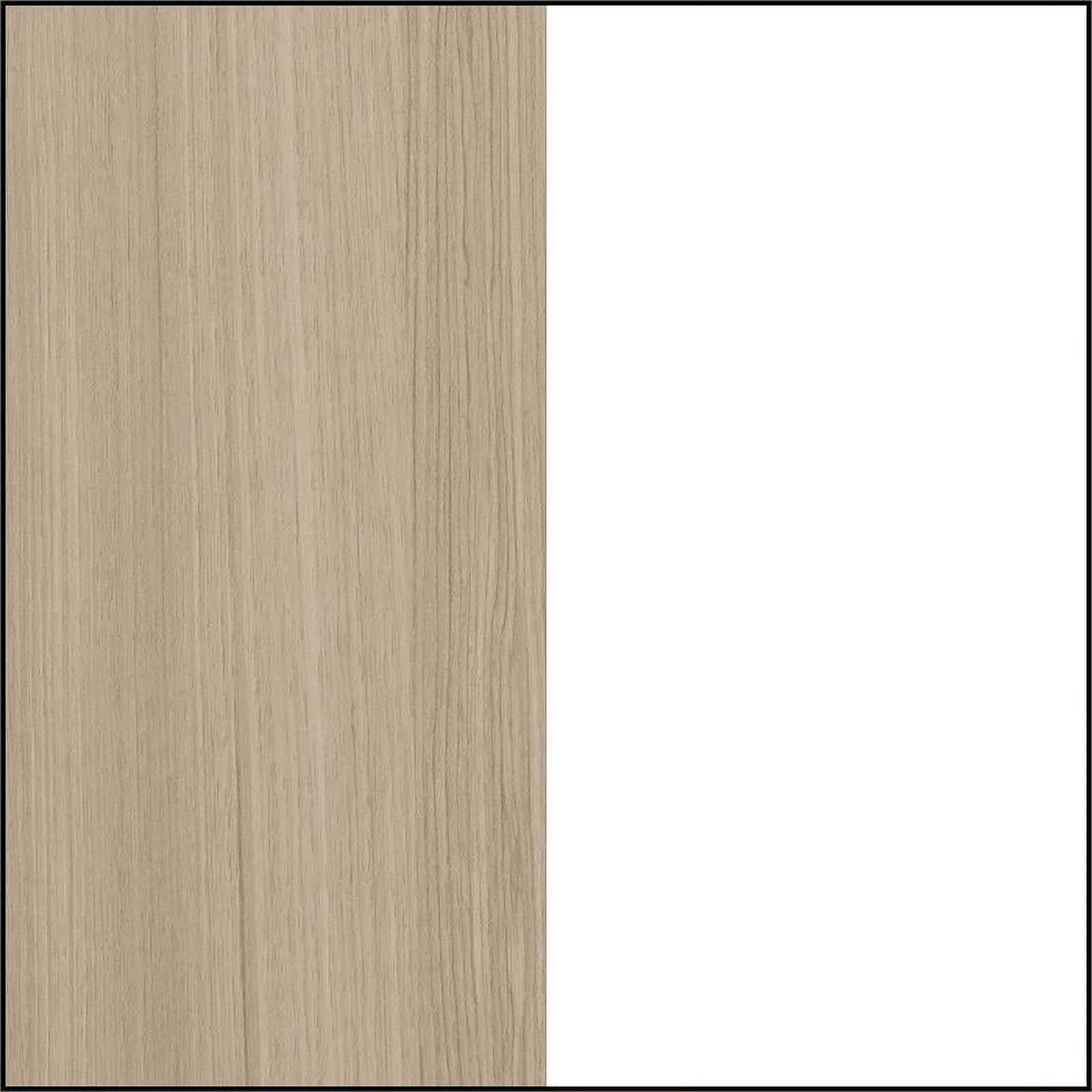 South Shore Furniture Yodi Changing Table with Drawers, Soft Elm and Pure White