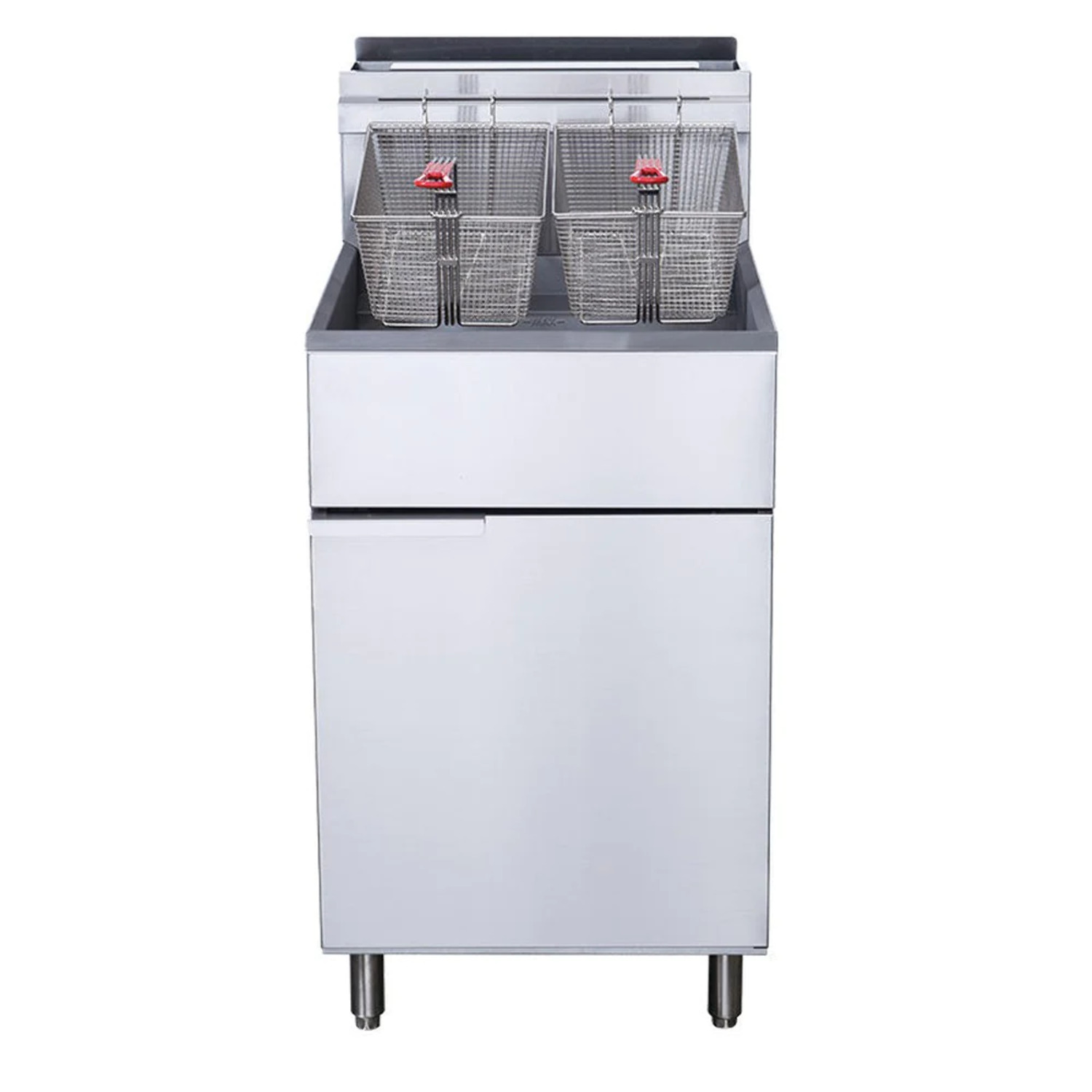 West Kitchen WCF5-LPG 70lb. LP Gas Deep Fryer with 5 Tube Burners