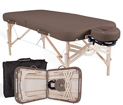 EARTHLITE Premium Portable Massage Table Package SPIRIT - Spa-Level Comfort, Deluxe Cushioning incl. Flex-Rest Face Cradle & Strata Face Pillow