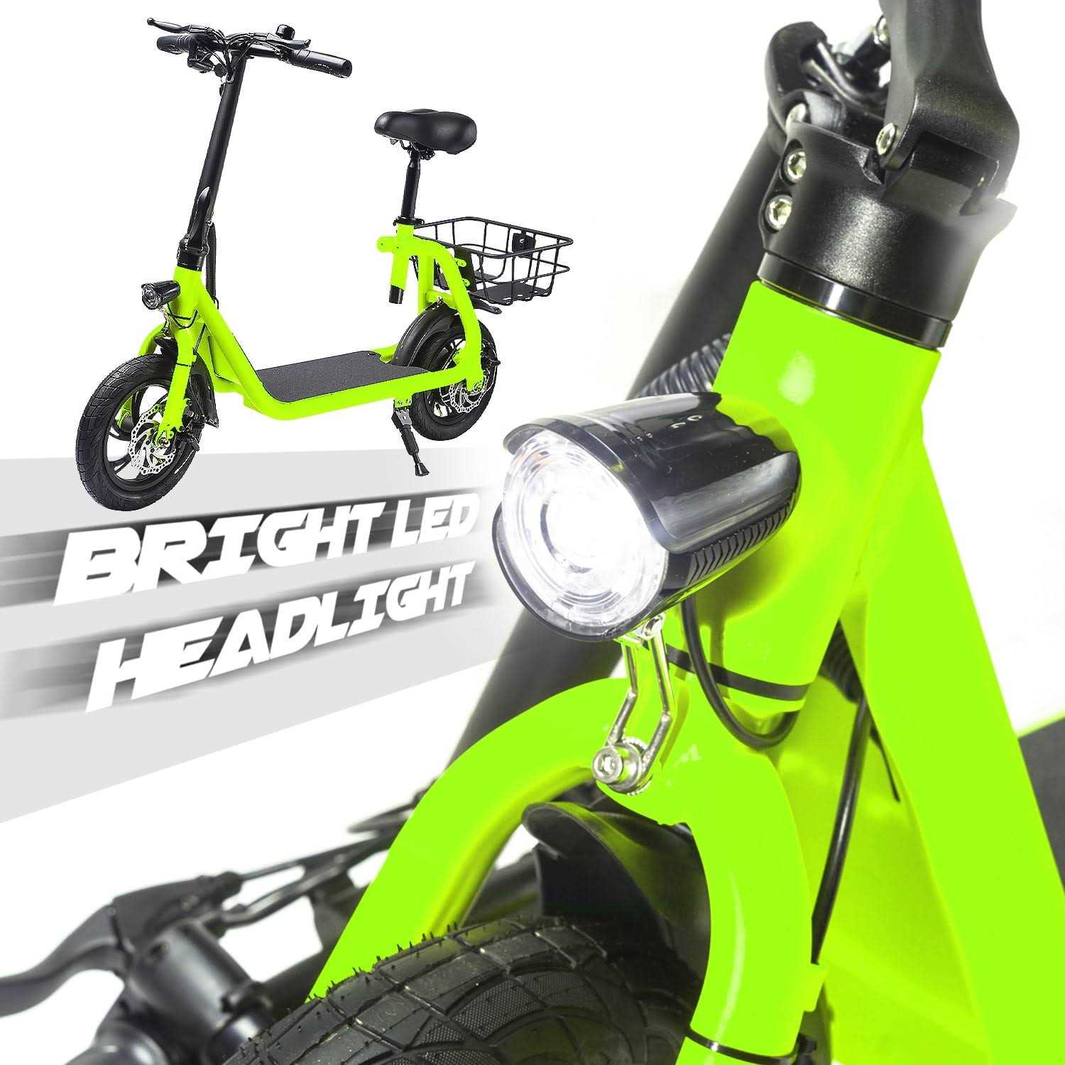 Borntech Electric Bicycle for Adults Electric Bike E-Bike Commuter Foldable Electric Scooter with Seat - Sports Supplies Online Store