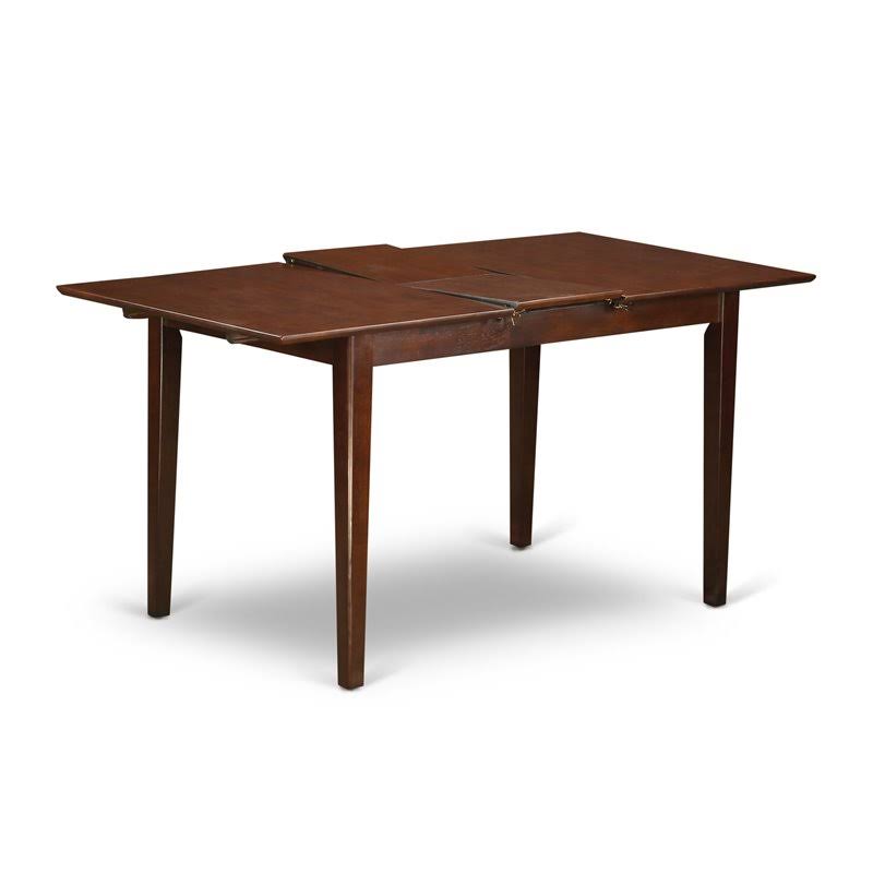 East West Furniture Picasso Wood 5-Piece Dining Set in Mahogany PSML5D-MAH-LC