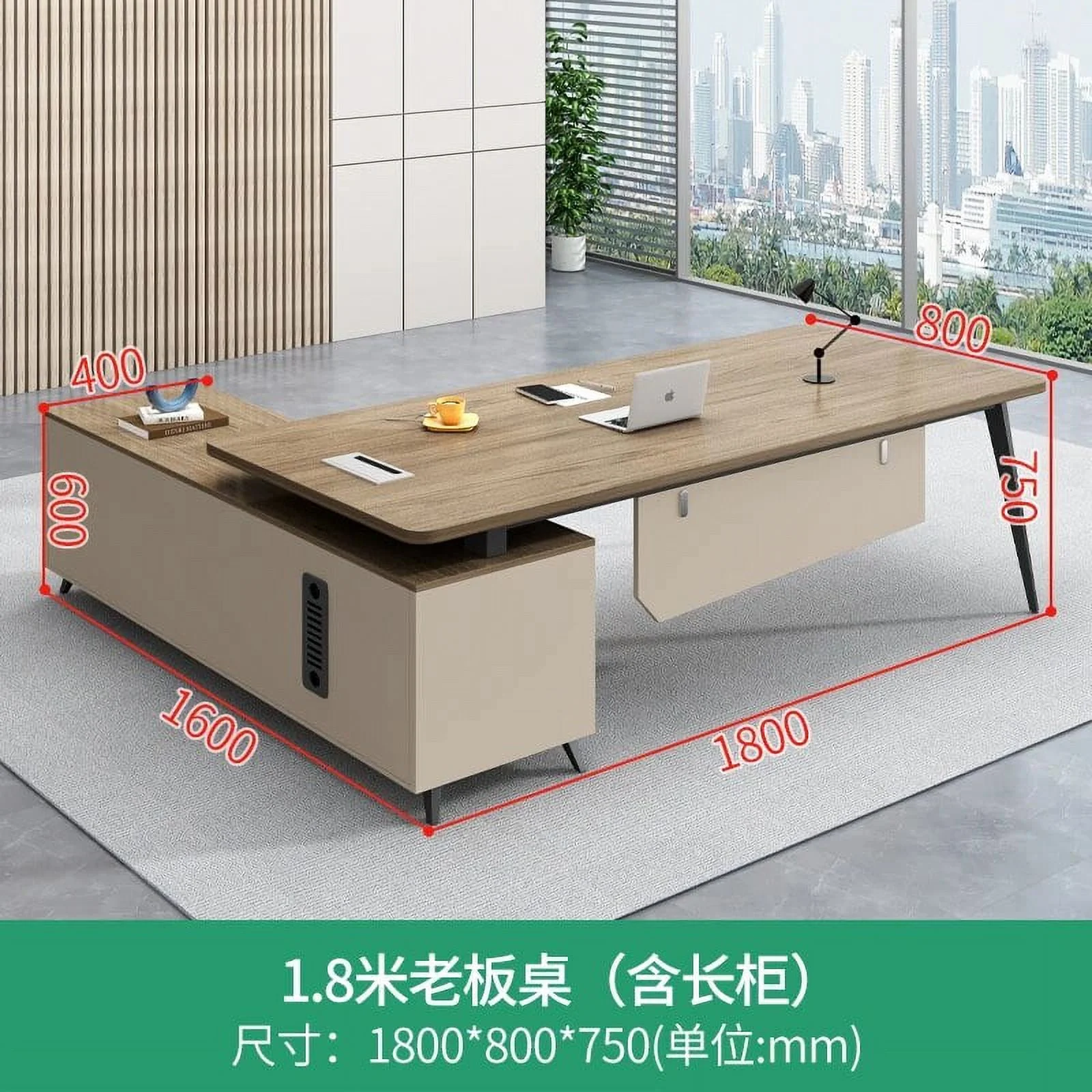 Standing Storage Office Desk Supplies Legs Luxury Mid Century Modern Computer Desks Long Bookshelf Mesa De Escritorio Furniture