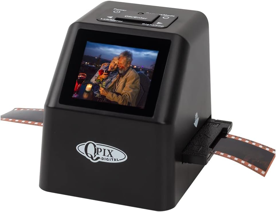 Digital Film & Slide Scanner, Converts Color & B & W 35 mm, 126, 110, Super 8 Film Negatives & Slides to High Resolution 8 & 16 MP JPEG Images