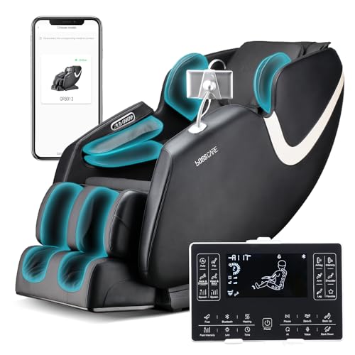Full Body Airbag Massage Chair: 2025 Shiatsu Zero Gravity Massager Chairs - AI APP Control Back Heating