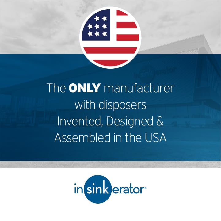 InSinkErator Garbage Disposal with Cord, Badger 5, 1/2 HP Continuous Feed - Smart Home Appliances