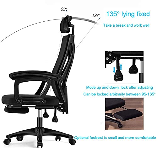 Chairs,Zero Gravity Swivel Chairs,Gaming Racing Chair with High Back for Games,Office Chair for Pc,Adjustable Lumbar Support/White Frame Green Net