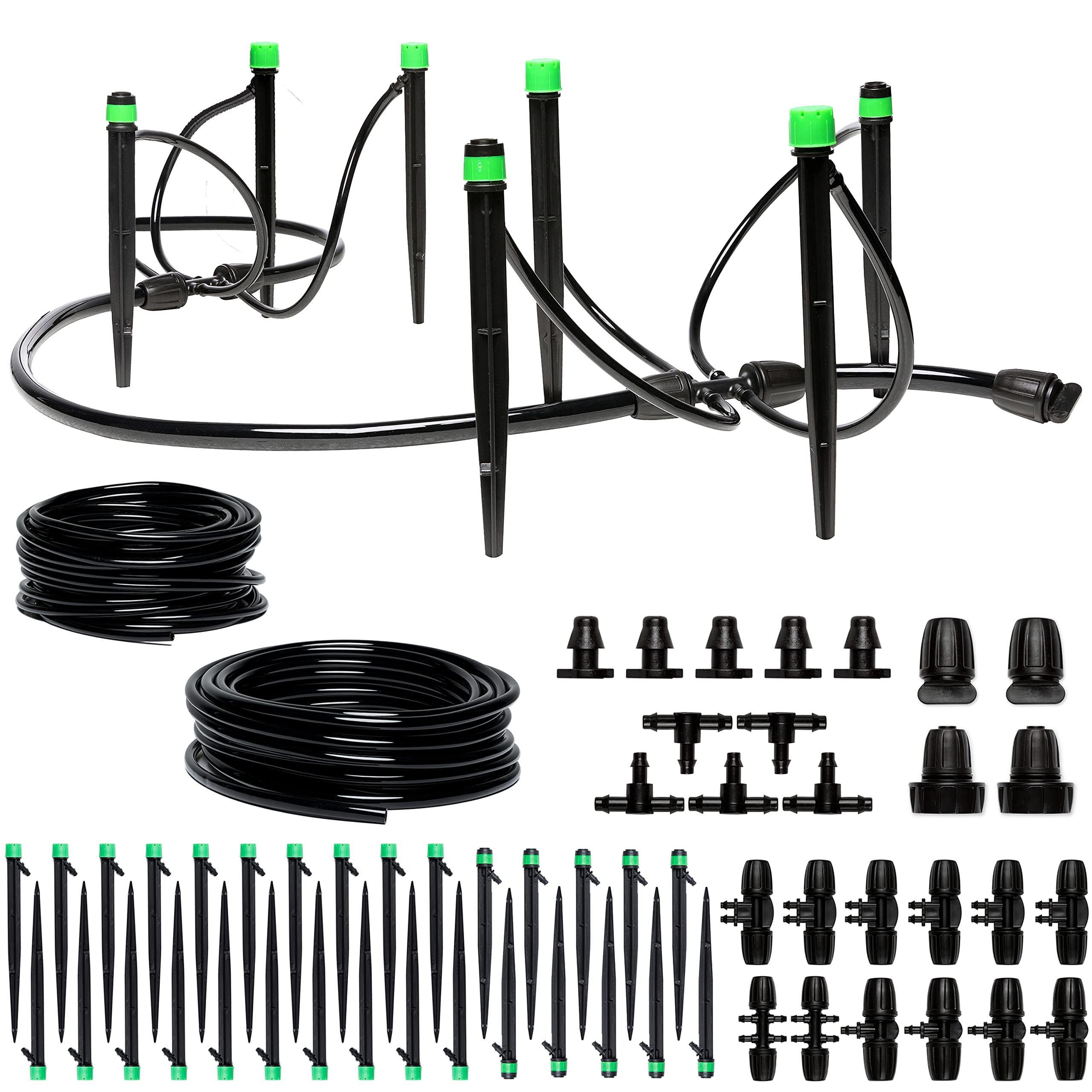 CARPATHEN Drip Irrigation System - Adjustable Premium Garden Watering System for Raised Garden Bed, Yard, Lawn, Greenhouse