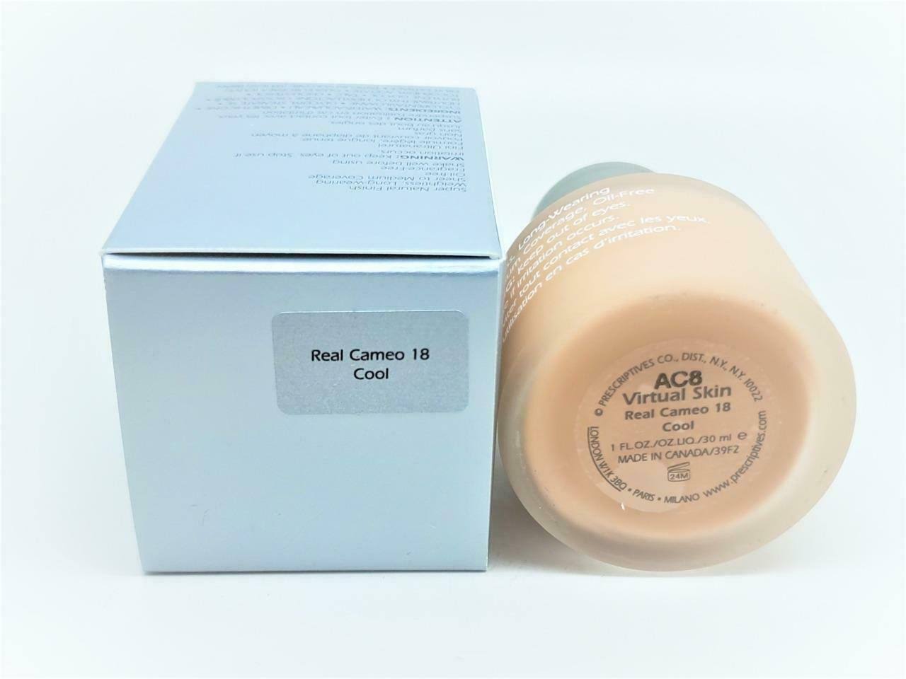 Prescriptives Virtual Skin Super-Natural Finish Foundation, Real Cameo 18 - 1 oz bottle