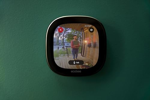 ecobee Smart Video Doorbell Camera (Wired) - with Industry Leading HD Camera, Smart Security, Night Vision, Person and Package Sensors, 2-Way Talk