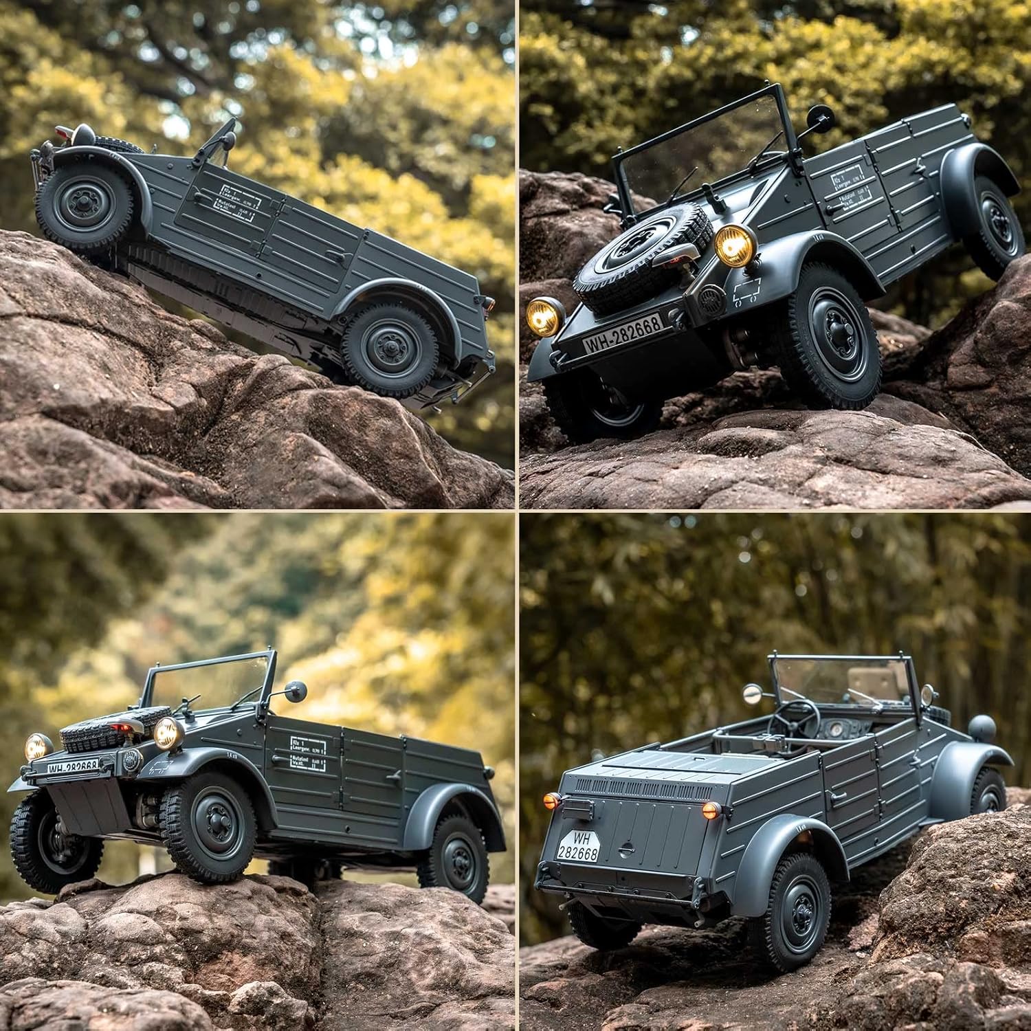 RocHobby RC Crawler 1/12 Kubelwagen Type 82 Model Car RC Rock Crawler RC Hobby Grade RC RTR Hobby RC Crawler RC Cars Remote Control Car with LED