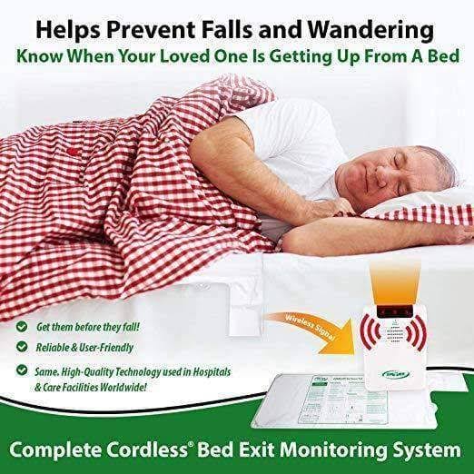 Smart Caregiver Wireless Bed Alarm Alert - 20 by 30 inch Pad