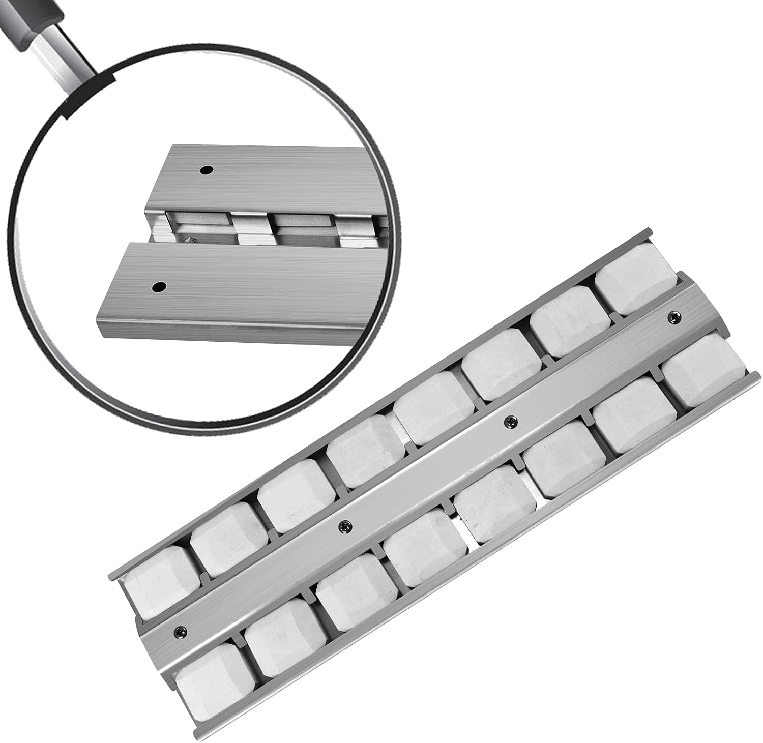 Folocy 18" X 5-1/2" BBQ Grill Briquette Tray Heat Plates Shield, Replace Viking OEM 032370-000, BBQ Gas Grill Replacement Parts for VGBQ54224