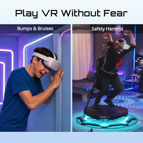 KAT Walk C2 CORE VR Treadmill | 360° Omnidirectional Walking Pad for Immersive Gaming & Home Fitness | Compatible with SteamVR, Oculus