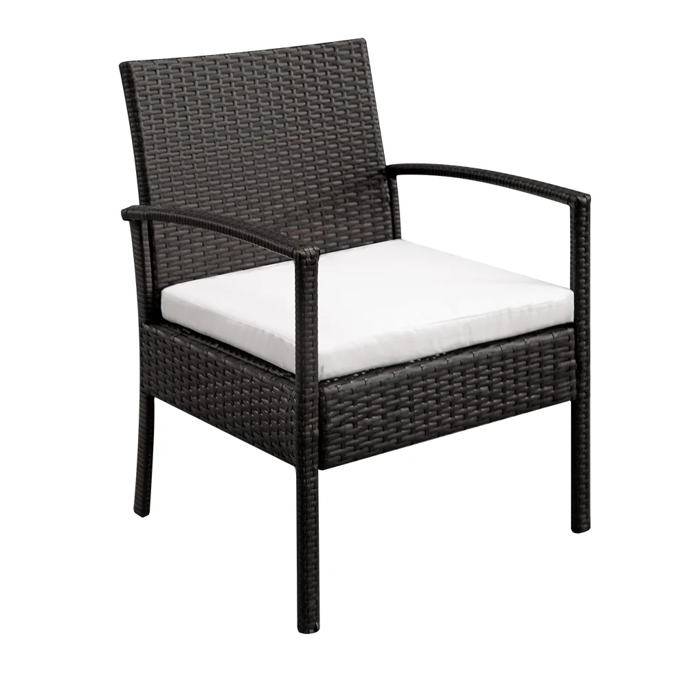 Patio Furniture Set ON SALE, Seizeen 4 Pieces Outdoor Rattan Patio Conversation Set, Cushioned Sofa and Coffee Table Deck Porch Furniture for 4, Brown
