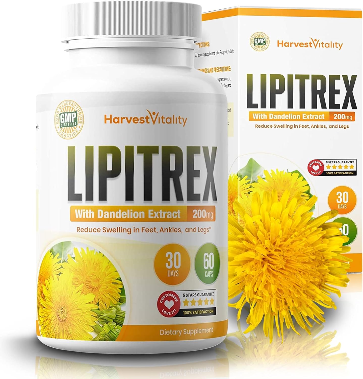 Swollen Feet and Ankles? Lipitrex Helps Reduce Swelling in Legs and Feet from Water Retention, Edema, & Slows Your Ankles from Swelling