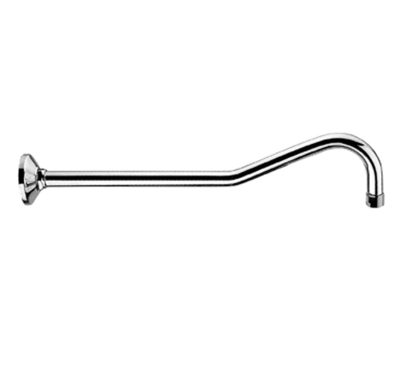 Whitehaus WHSA520-BN Showerhaus Long Hooked Solid Brass Shower Arm - Brushed Nickel