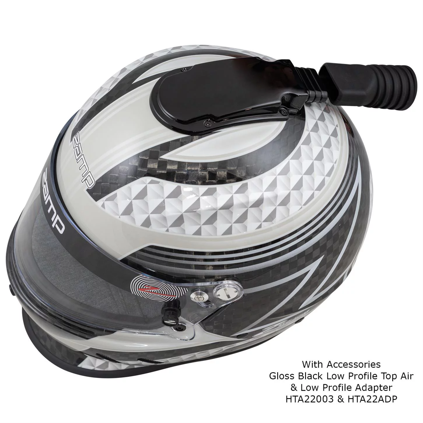 Zamp RZ-65D Carbon SA2020 Helmet, Black/Gray, Medium