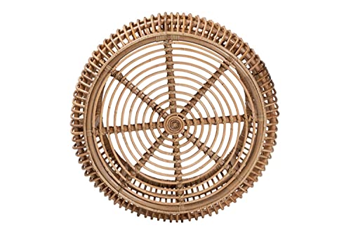 Baxton Studio Aliane Modern Bohemian Natural Brown Antique Rattan Coffee Table Brown/Rattan