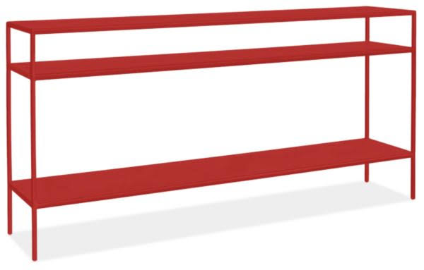 Room u0026 Board | Modern Slim Console Table 12D 60W 29h in Scarlet Red