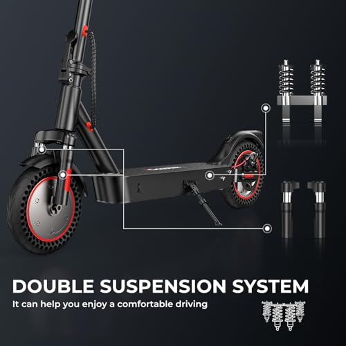 iScooter Electric Scooter for Adults & Teens, 25/19/18 Miles Long Range, 21/20/19 Mph Top Speed, 500W Peak Motor