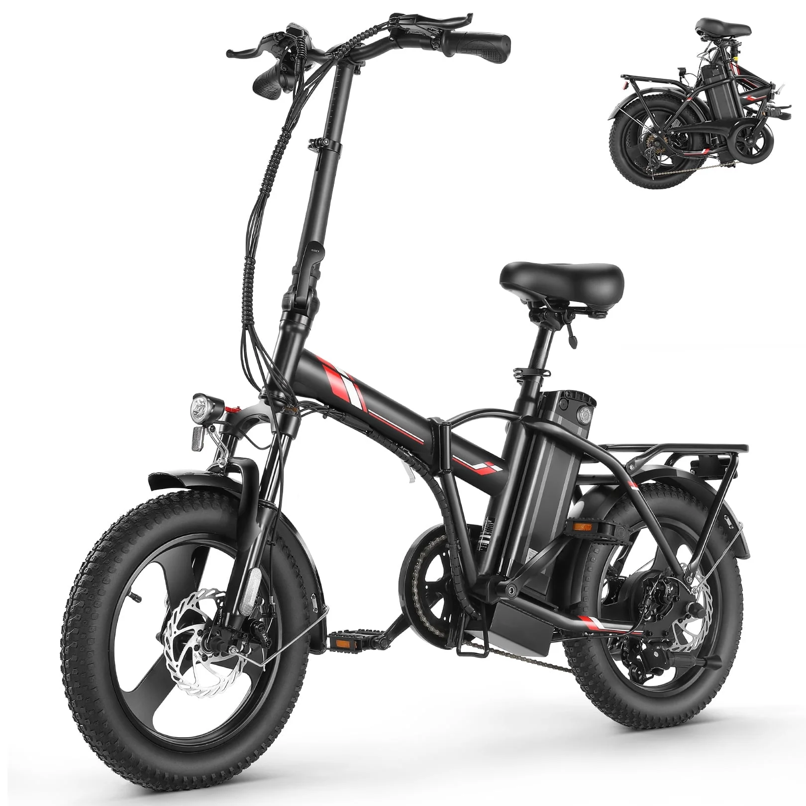 Gocio 3.0 Fat Tire Electric Bike Folding Electric Bicycle for Adults with LCD Display