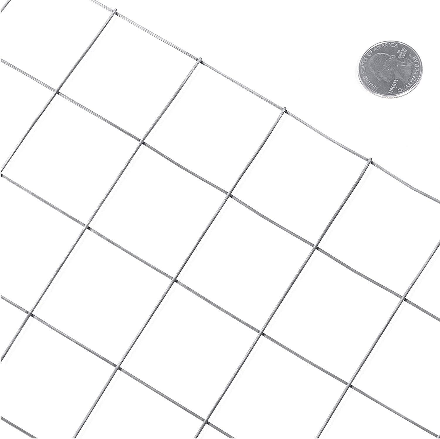 Fencer Wire 15 Gauge Galvanized Welded Wire Mesh Size 2 inch by 2 inch (4 ft. x 100 ft.)