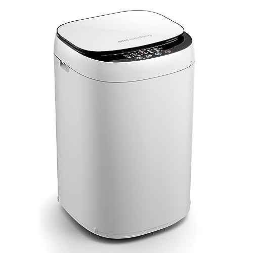 Giantex Portable Washing Machine, 7.7lbs Capacity Compact Washer with Drain Pump, 0.78 Cu.ft Laundry Washer with 10 Wash Program, 3 Water Level