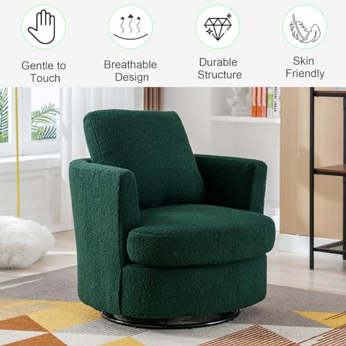 ODUWA Swivel Barrel Chair Set of 2
