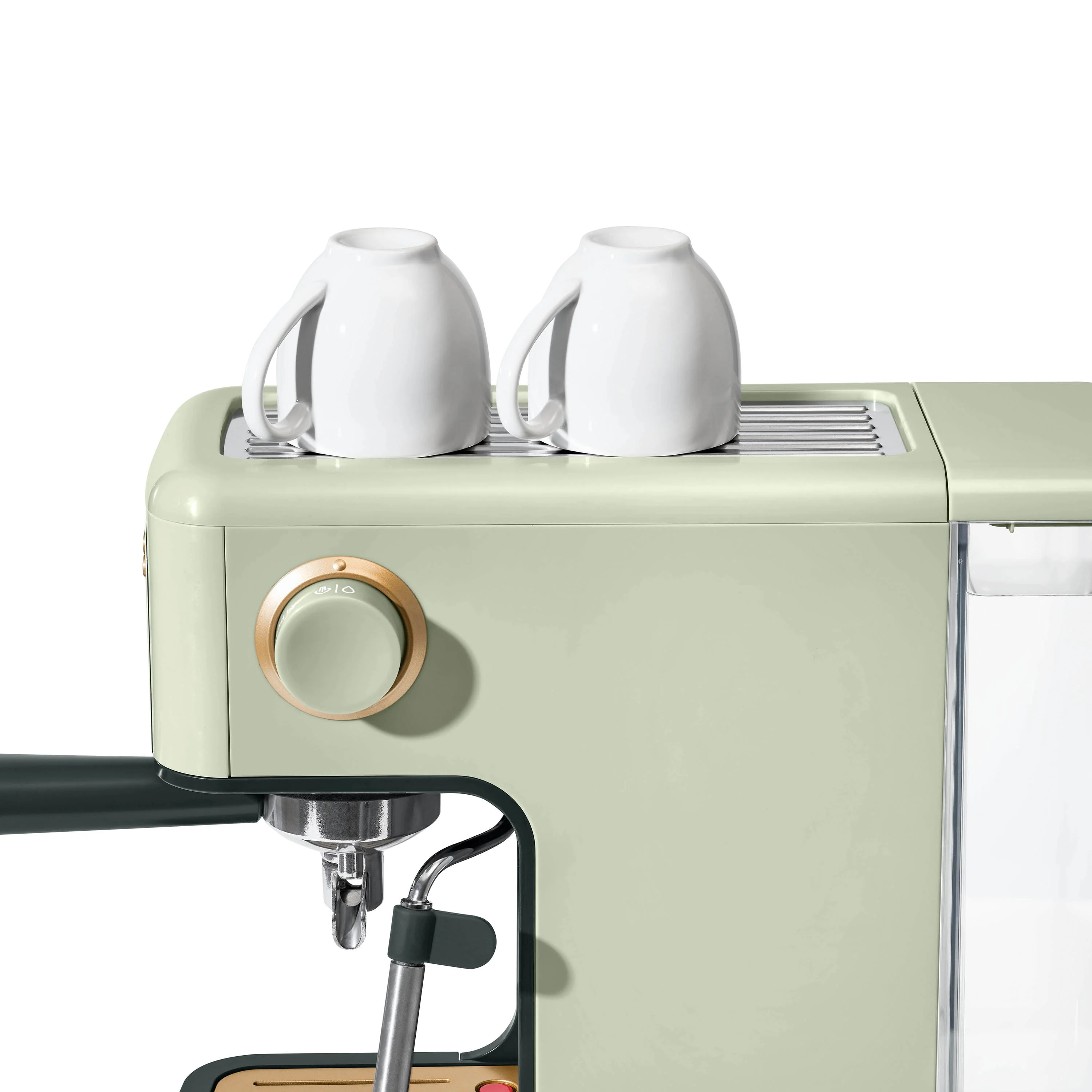 Beautiful Slim Espresso Maker with 20-Bar Pressure, White Icing by Drew Barrymore