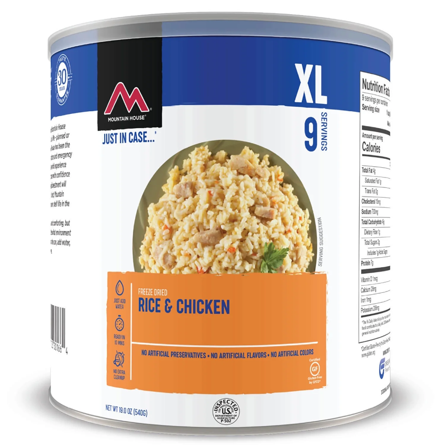 (6 Cans) Mountain House Rice & Chicken #10 Can Emergency Survival Food for Camping & Hiking ✅
