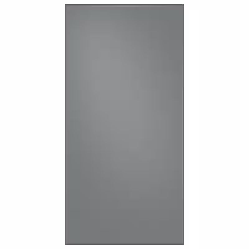 Bespoke Top Panel in Matte Grey Glass for 4-Door French Door Refrigerator