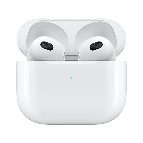 Apple AirPods (3rd Generation) Wireless Ear Buds, Bluetooth Headphones, Personalized Spatial Audio, Sweat and Water Resistant