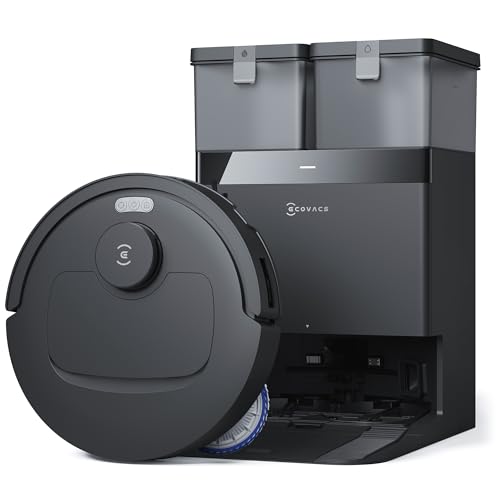 ECOVACS DEEBOT T30S Robot Vacuum and Mop, 11000Pa, ZeroTangle Technology, TruEdge Adaptive Edge Mopping, Hot Water Mop Washing, Self-Emptying