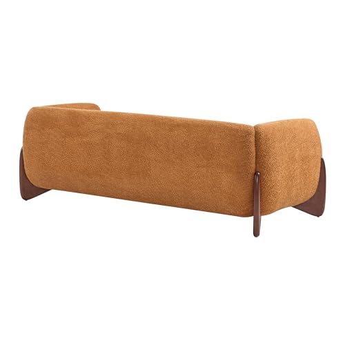 Christopher Knight Home Almab 82 Inches Sofa Couch, Cozy Boucle Upholstered 3-Seater Sofa, Wood Frame Couch, Comfy Couches for Living Room and Office