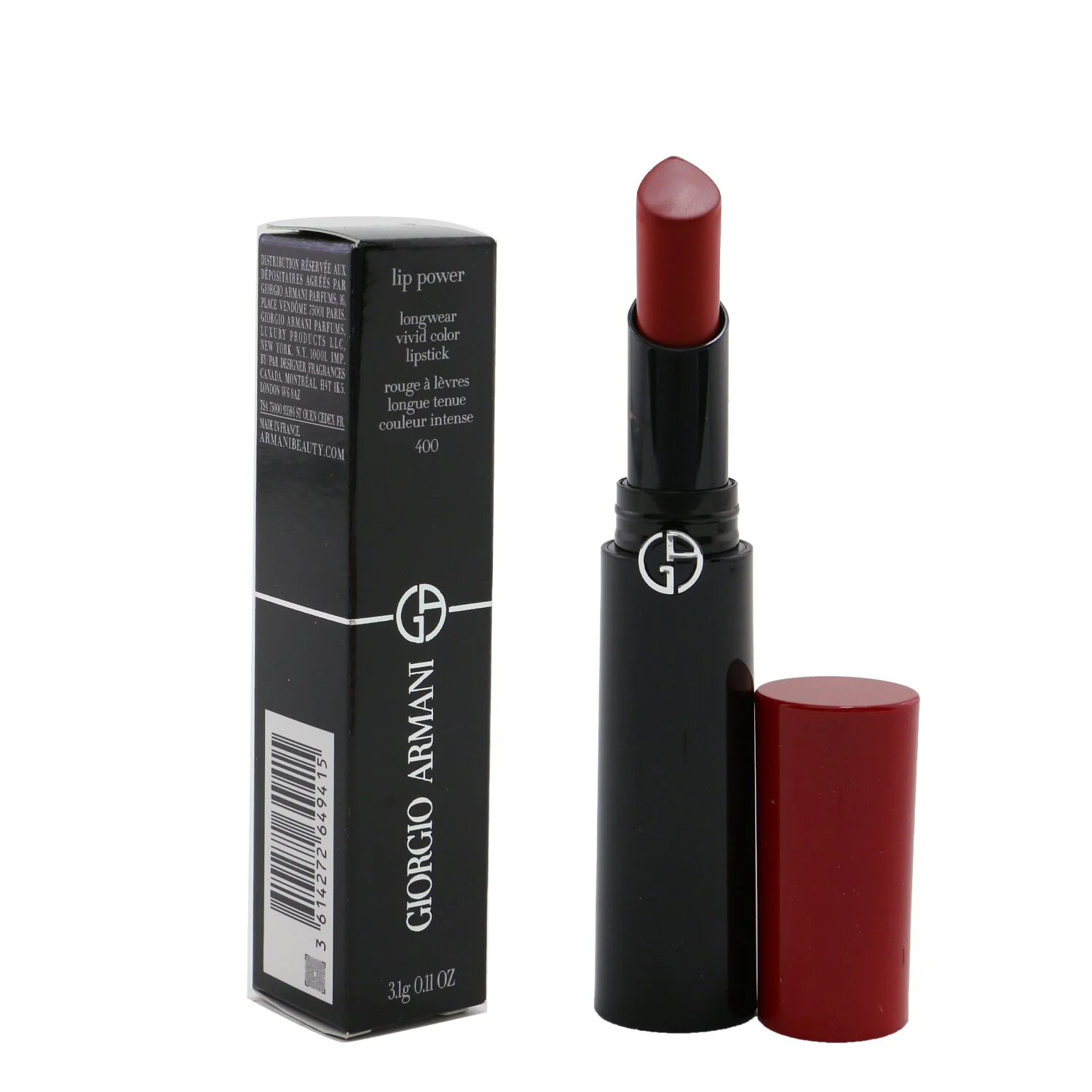 Giorgio Armani Lip Power Longwear Vivid Color Lipstick - # 404 Tempting  3.1g/0.11oz
