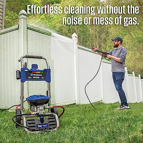 Westinghouse WPX3400e Electric Pressure Washer, 3400 Max PSI and 2.0 Max GPM, Brushless Motor, Onboard Soap Tank, Spray Gun and Wand, 5 Nozzle Set