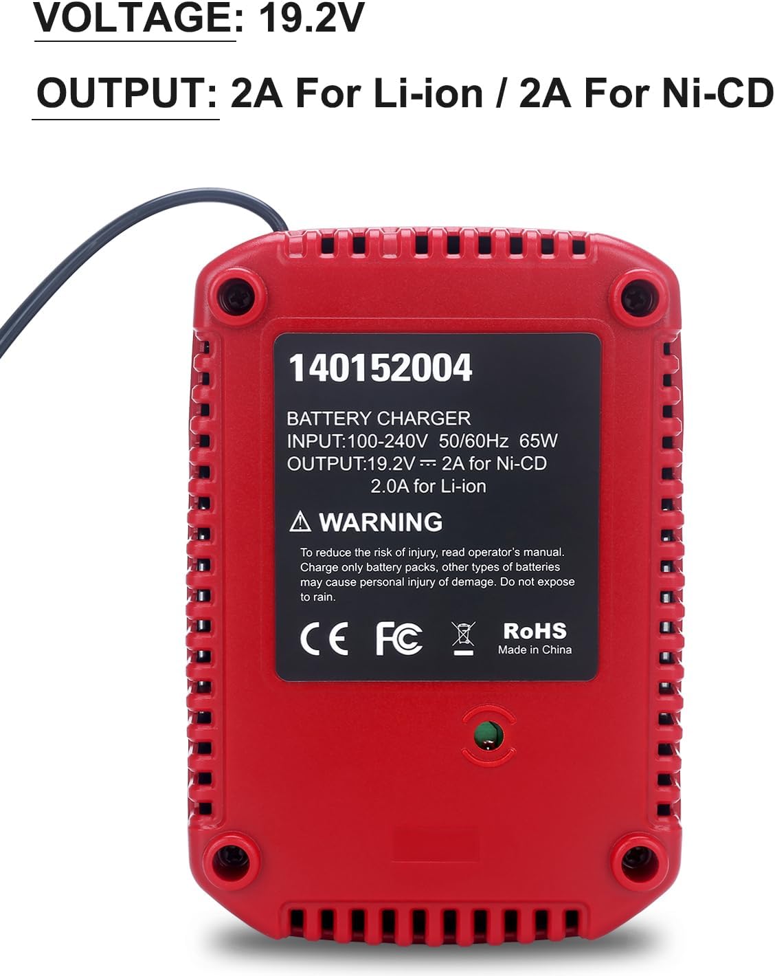 19.2V C3 Charger Replacement for Craftsman 19.2 Volt Lithium-ion & Ni-cad Battery Charger 140152004 DieHard XCP Battery 1425301 1323903 130279005