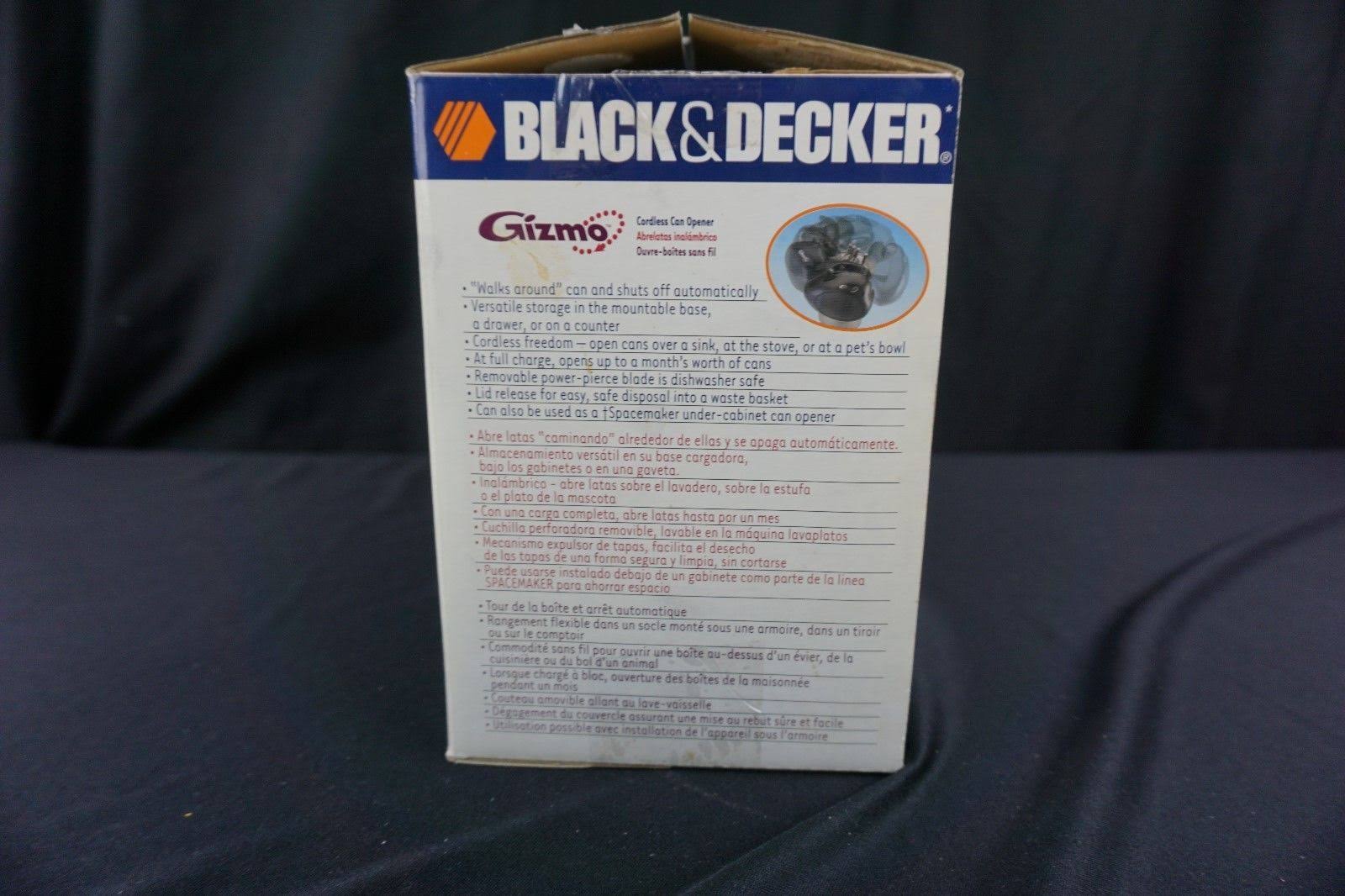 Black u0026 Decker GC200B Gizmo Electric Can Opener, Black