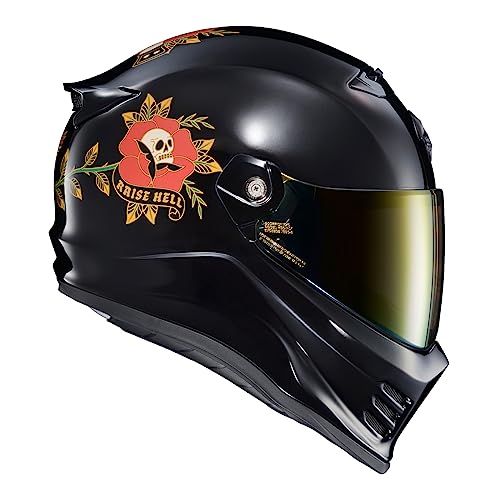 ScorpionEXO Covert FX Full Face Adult Motorcycle Helmet Street Fighter Style with Bluetooth Ready Speaker Pockets DOT ECE 22.06 Approved Unisex